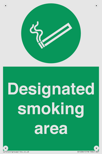 Designated smoking area